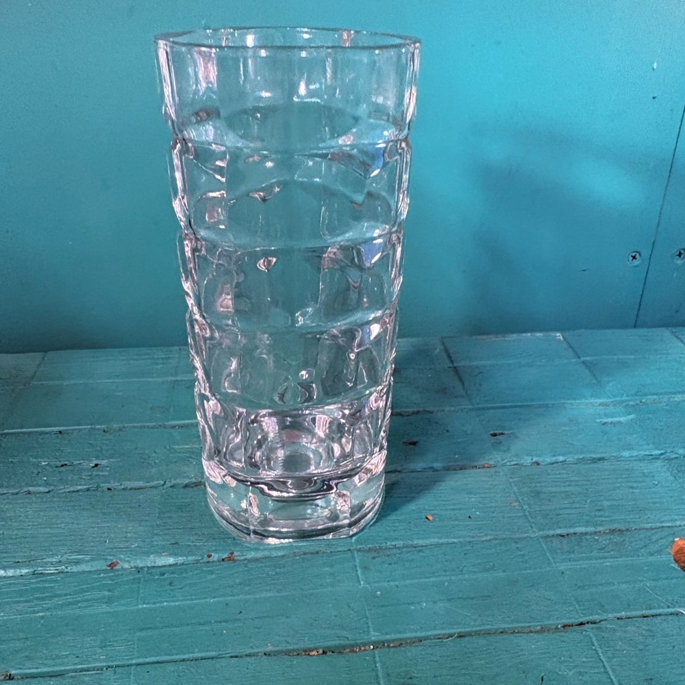 Elegant Clear Glass Vase Made in France by Luminarc